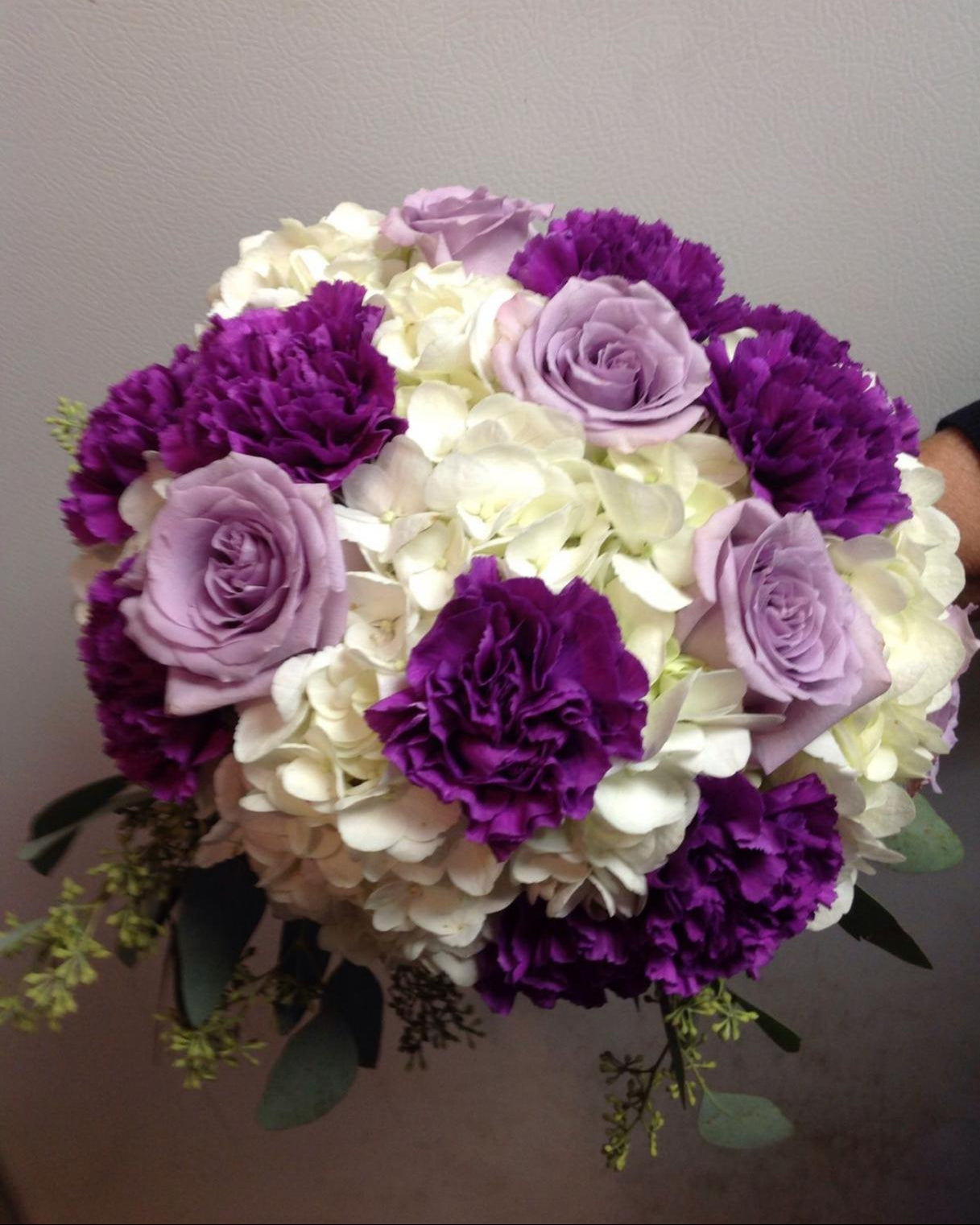 All Purple brides bouquet