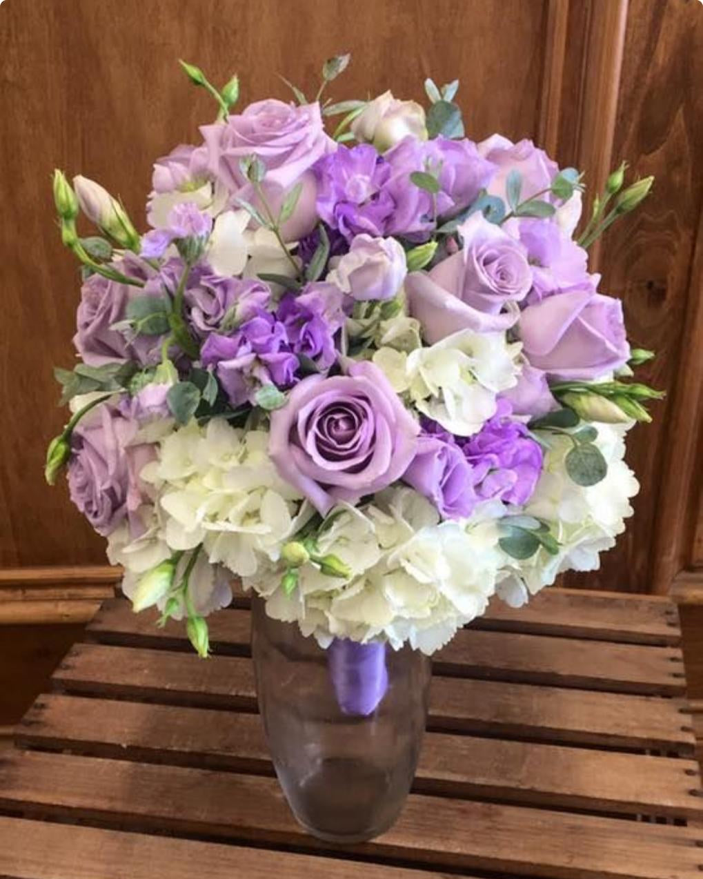 All Purple brides bouquet
